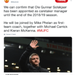 Solskjaer allenatore del manchester united