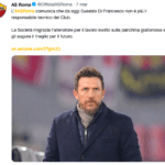 Di Francesco non è più l'allenatore della Roma Esonerato Di Francesco